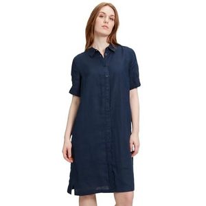 Betty & Co Damesblousejurk 100% linnen, donkerblauw, 44