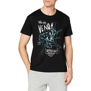 cotton division Heren T-Shirt Venom, Zwart, M