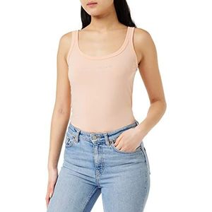 Emporio Armani Dames Basic Cotton Tank Fashion Vest, apricot, XL
