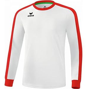 Erima uniseks-volwassene Retro Star shirt lange mouwen (3142111), wit/rood, XXL