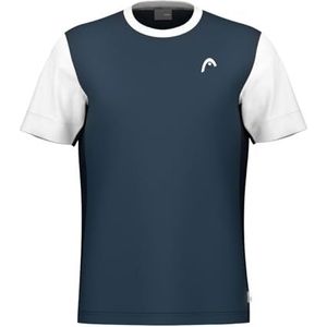 HEAD Slice T-Shirt Jongens Navy, marineblauw, 140
