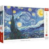 Trefl, Puzzel - Sterrennacht - Vincent Van Gogh - 1000 Elementen, Kunstcollectie, Topkwaliteit, Voor Volwassenen En Kinderen Vanaf 12 Jaar
