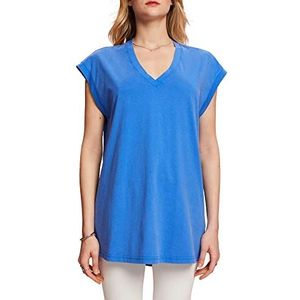 edc by ESPRIT Dames 053CC1K301 T-shirt, 410/BRIGHT Blue, XS, 410/helder blauw, XS