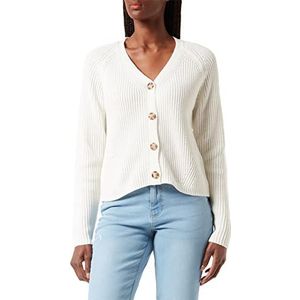 PIECES Dames Pcosilla Ls Knit Cardigan Noos Bc gebreide jas, cloud dancer, M