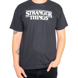 Stranger Things heren Stranger Things Short Sleeve T-Shirt T-Shirt Zwart XL