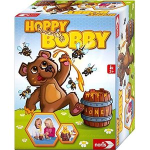 Noris 606061476 Hoppy Bobby, de grappige pop-up actie-spelklassieker voor het hele gezin, speelgoed vanaf 3 jaar