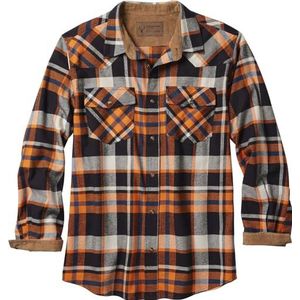 Legendary Whitetails Heren Shotgun Western Flanel Shirt Button Down Shirt, Lancer Plaid, L