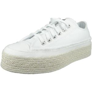 Converse All Star espadrille witte sneakers voor dames, wit, 41 EU