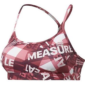 Reebok RC Skinny Bra AOP sportbeha, dames, granaat, XS
