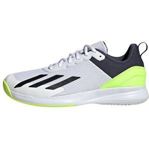 adidas Courtflash Speed Tennis heren Sneakers, ftwr white/core black/lucid lemon, 40 2/3 EU