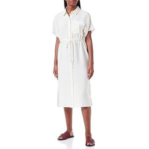 VERO MODA Vmiris S/S Shirt Calf Dress WVN Ga Noos jurk voor dames, pearled ivoor, XS