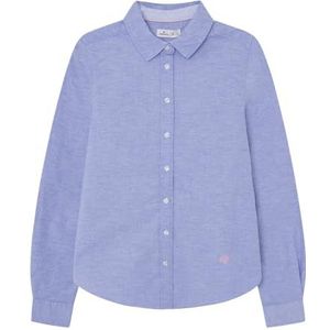 Springfield 1.T.Overhemd Oxford Spandex Rec Blouses, Donkerblauw, 34