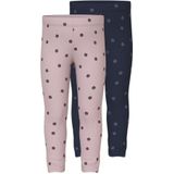 Name It - Nmfvivian - Legging - Burnished Lilac - Verpakking van 2 stuks