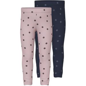 Name It - Nmfvivian - Legging - Burnished Lilac - Verpakking van 2 stuks