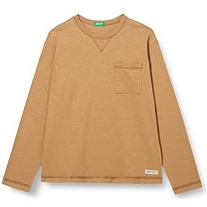 United Colors of Benetton T-shirt M/L 3F42C1066 lange shirt, tabak 34A, L voor kinderen