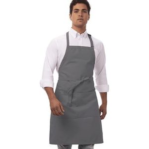 Colour by Chef Works - B192 - Verstelbaar Schort - Grijs