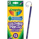 Crayola 12 Kleurpotloden, Set van 12 kleurpotloden voor kinderen, perfect om te tekenen en in te kleuren, felgekleurde houten potloden, Gemaakt van herbebost hout