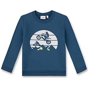 Sanetta Jongens 126295 Sweatshirt, Sea Blue, 92
