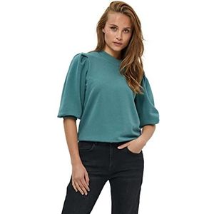 Minus Dames Mika sweatshirt met 3/4 mouwen, 483 Zee Mist, XS