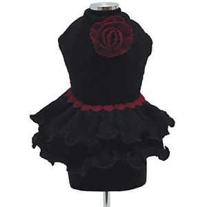 Trilly Tutti Brilli jurk van wol met speldje, zwart, L - 1 product