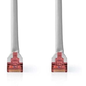 NEDIS Cat 6 Kabel | RJ45-stekker | RJ45-stekker | SF/UTP | 2.00 m | rond | PVC | grijs | label