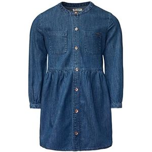 Noppies Kids Meisjesjurk met korte mouwen Gorgan kinderjurk, Medium Wash - P534, 92 cm