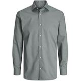 JACK & JONES Heren Jprblaparker Shirt L/S Noos shirt met lange mouwen, Balsem Groen/Fit: slim fit, L