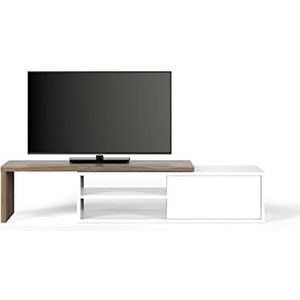TemaHome, Move Tv-tafel, 110 x 35 x 31 cm, notenhout fineer/wit