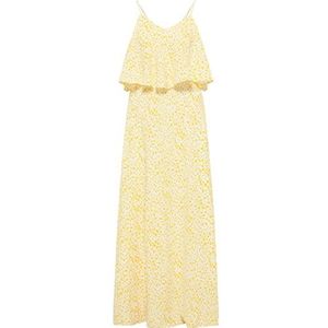 IZIA maxi-jurk voor dames, Wol wit geel, M