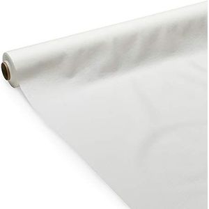 Surlys - Tafelkleed Airlaid van papier, wit, zacht, gekleurd, 55 g/m², FSC®-gecertificeerd, tafelkleed op rol van 1,20 x 25 m