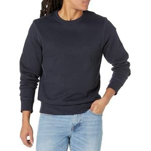 Amazon Essentials Fleece sweatshirt met ronde hals voor heren (verkrijgbaar in groot en lang), marineblauw, 3X-Large Big Tall