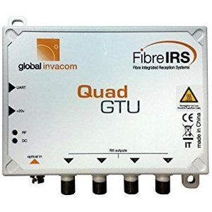 Invacom - Quad Gtu - LNB - Zwart - Fibre IRS Quad Aansluitunit