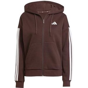 adidas - Essentials 3-Stripes - Trainingsjack - Zwart - Met Capuchon