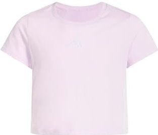 adidas Niñas ESSENTIALS LOGO T-SHIRT, ice lavender/white, 14-15 Years