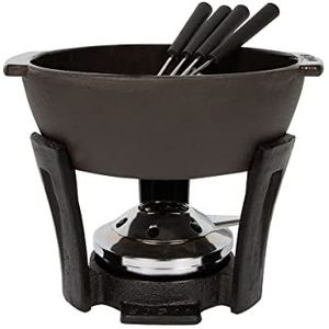 Boska 853549 gietijzeren fondue-set, 0,9 L, zwart