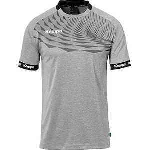 Kempa Wave 26 Shirt Heren Jongens Sportshirt Korte Mouw T-shirt Functioneel Shirt Handbal Gym Fitness Jersey - elastisch en ademend