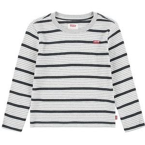 Levi's Jongens Lvb Gestreepte Thermische 8ej392 Pullover, Licht Grijsheather, 5 jaar