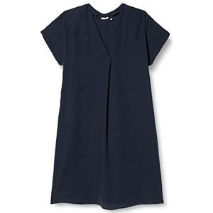Seidensticker Dames regular fit blousejurk korte mouwen jurk, donkerblauw, 34, donkerblauw, 34