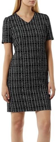 COMMA Jurk  zwart / wit