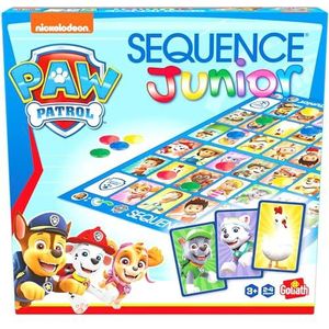 Sequence Junior Paw Patrol, Bordspel vanaf 3 jaar, gezelschapsspel voor de hele familie, Paw Patrol speelgoed voor 2-4 kinderen