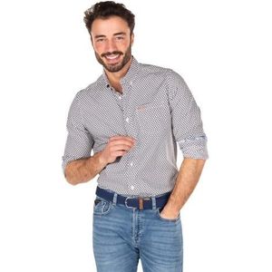 NZA Little Crow Dusk Navy S Herenoverhemd, marineblauw (Dusk Navy), S