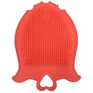 IXCVBNGHS Kleine goudvis vorm siliconen reinigingsborstel pad beauty cleansing tool brush (oranje), small