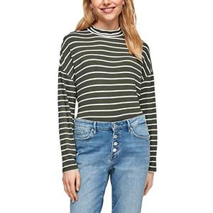 s.Oliver T-shirt voor dames, Khaki stripes., 36
