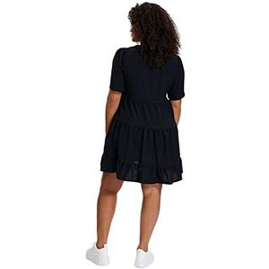 TRENDYOL Damesjurk, geweven jurk, mini-shift, regular fit, geweven jurk, lila, 38