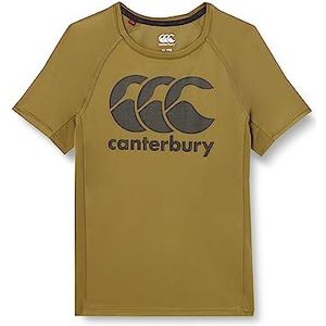 Canterbury van Nieuw-Zeeland Kid's Superlight T-shirt met korte mouwen, Capulet Olive, 14