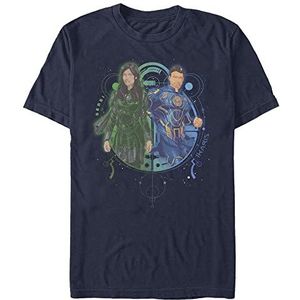 Marvel The Eternals - SERSI IKARIS DUO Unisex Crew neck T-Shirt Navy blue 2XL