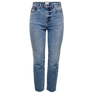 ONLY Rechte jeans voor dames, blauw (medium blue denim), 28 NL