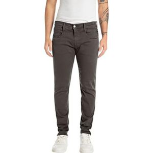 Replay Anbass Hyperflex Colour Xlite Herenjeans, slimfit, 393 Wood Grey, 27W x 32L