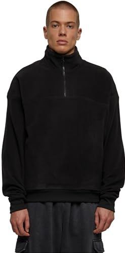 Urban Classics Basic Polar Fleece Troyer Sweatshirts zwart S 100% polyester Basics