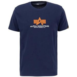 ALPHA INDUSTRIES - Basic T - T-shirt - Zwart - 100% Katoen